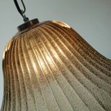 Suspension vintage briloner leuchten verre de murano et métal années 1970