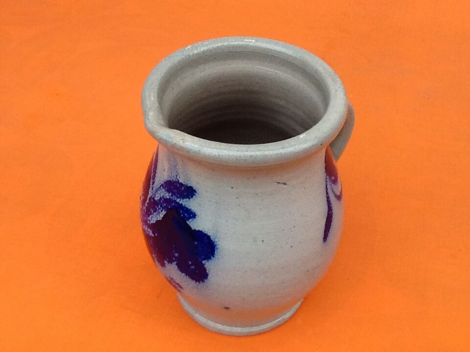 Pitcher grés d'alsace floral decoration