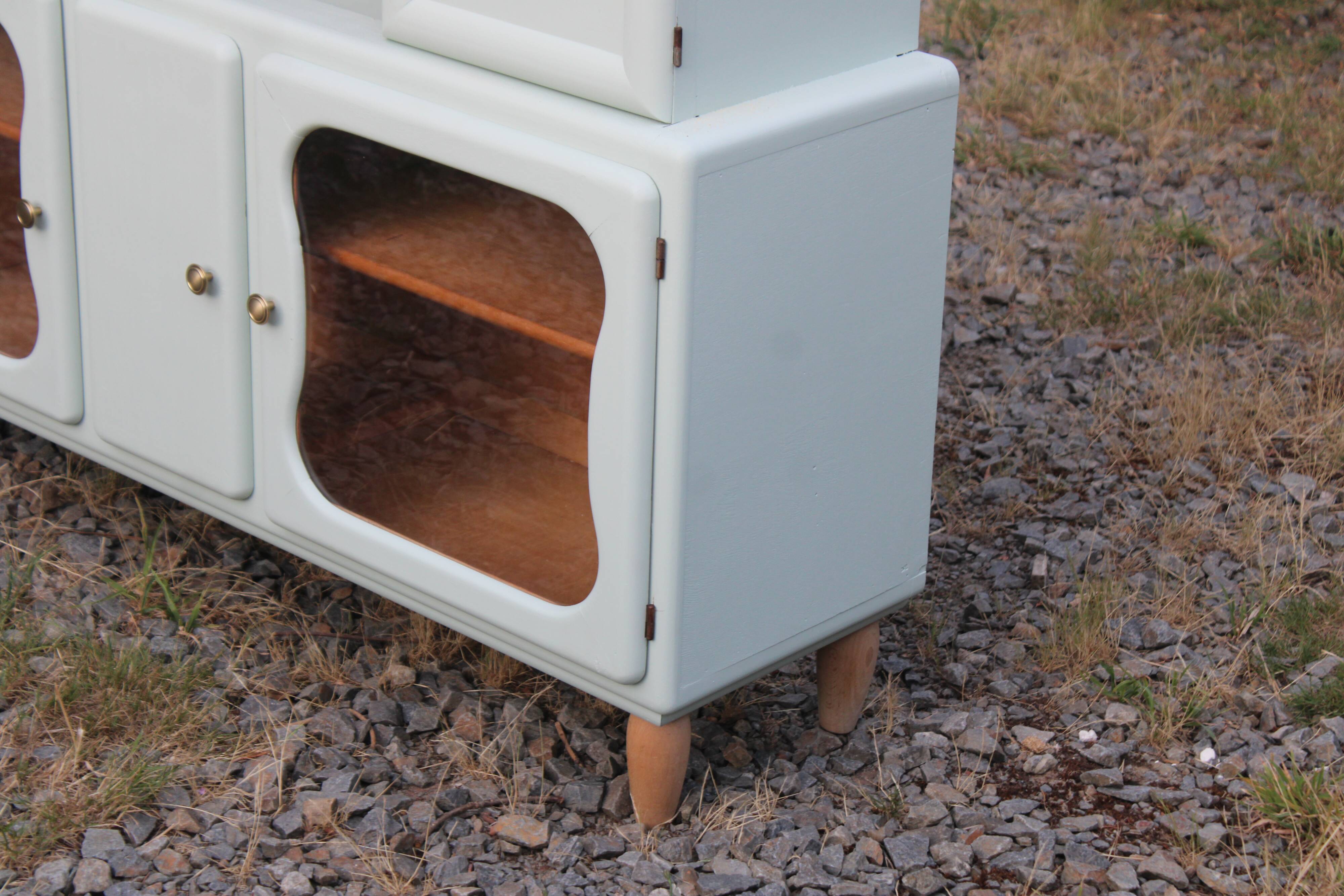 Renovated vintage buffet – Celadon Green Libéron