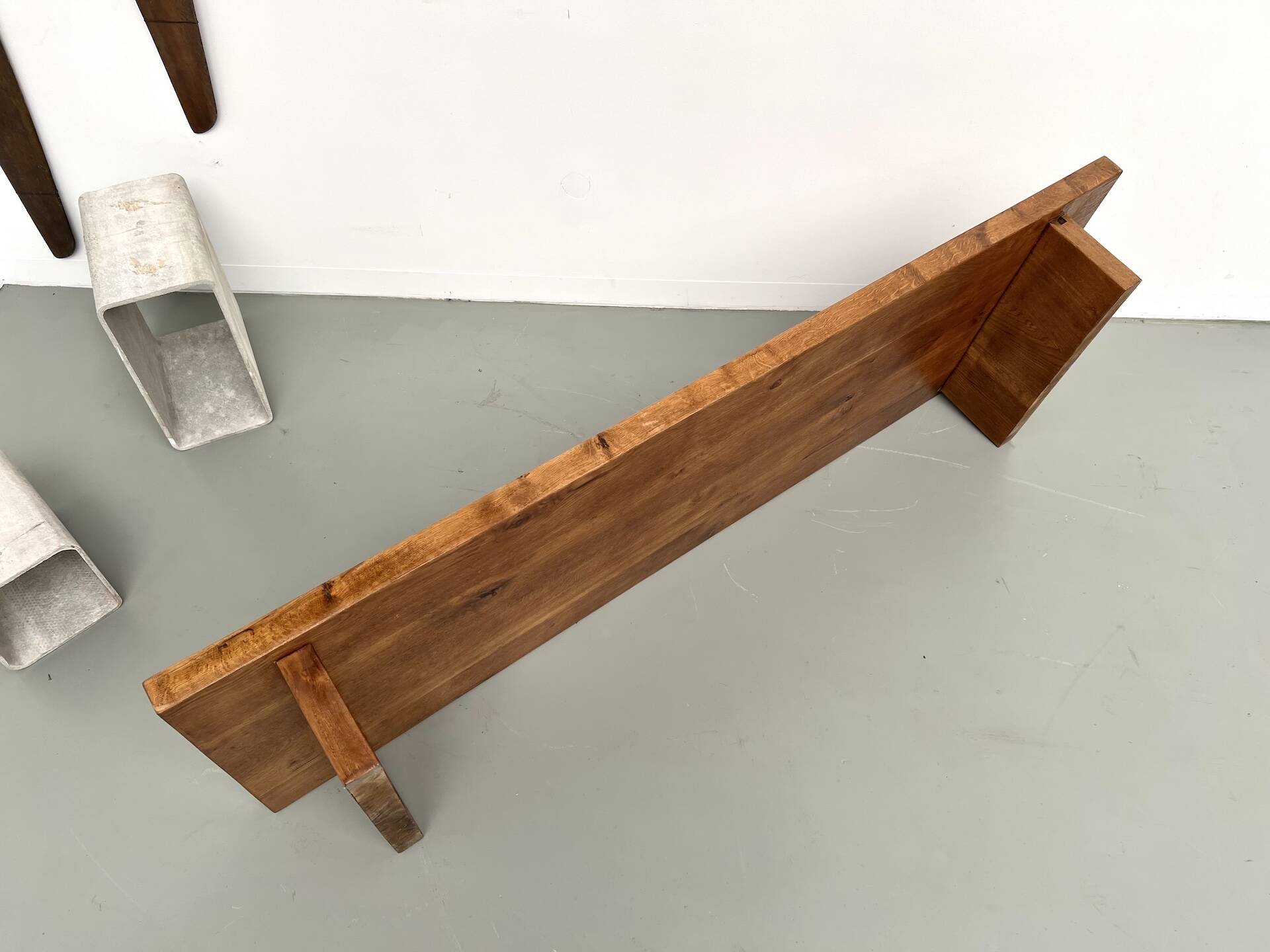 Solid oak coffee table, 1950s