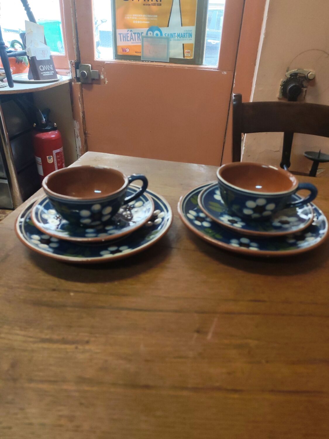 Artisanal ceramic breakfast set