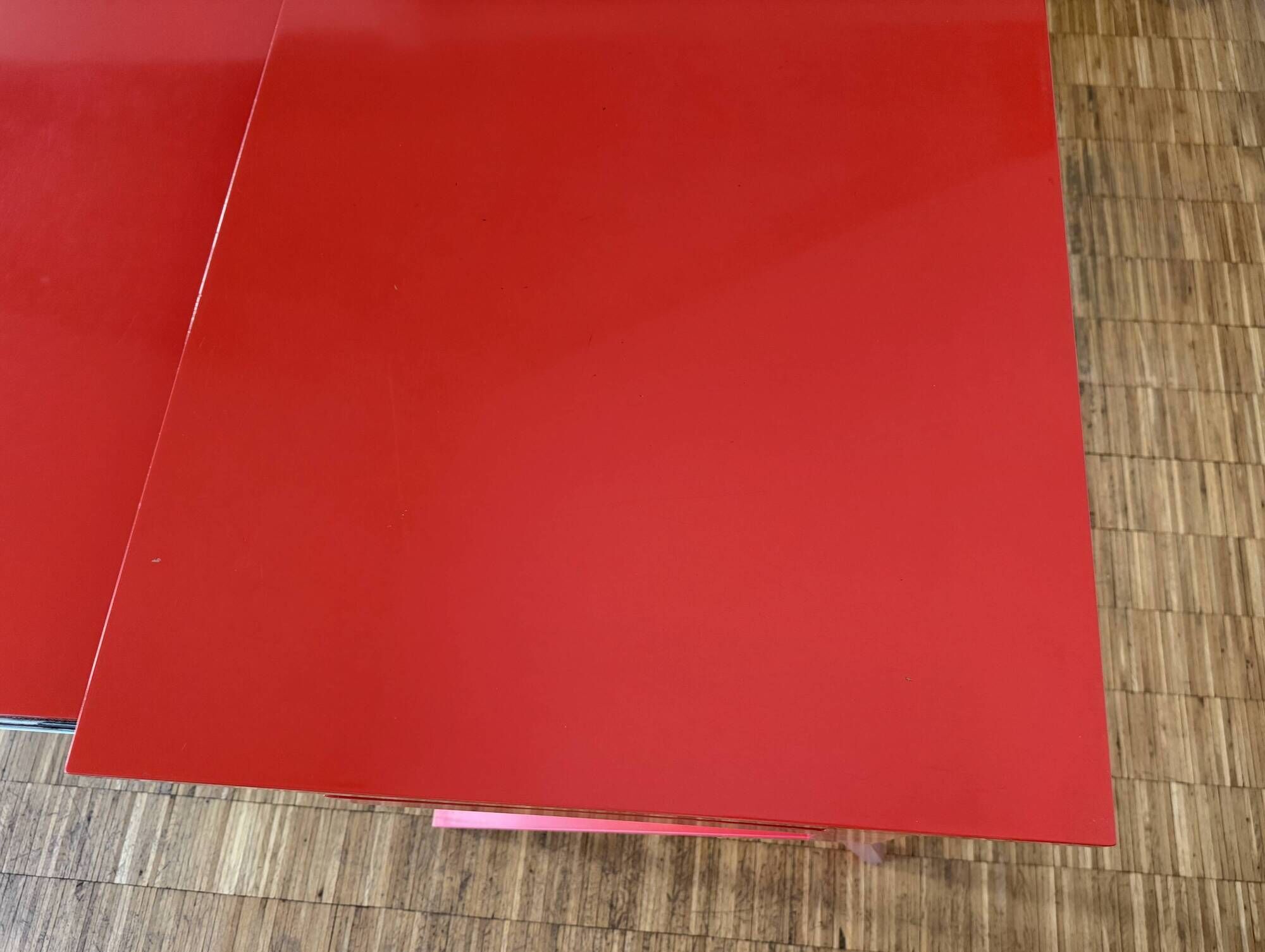 Red lacquered desk Conran Shop