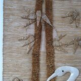 Bird and foliage tapestry stamped from the 70s