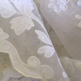 Ceremonial tablecloth in white organza