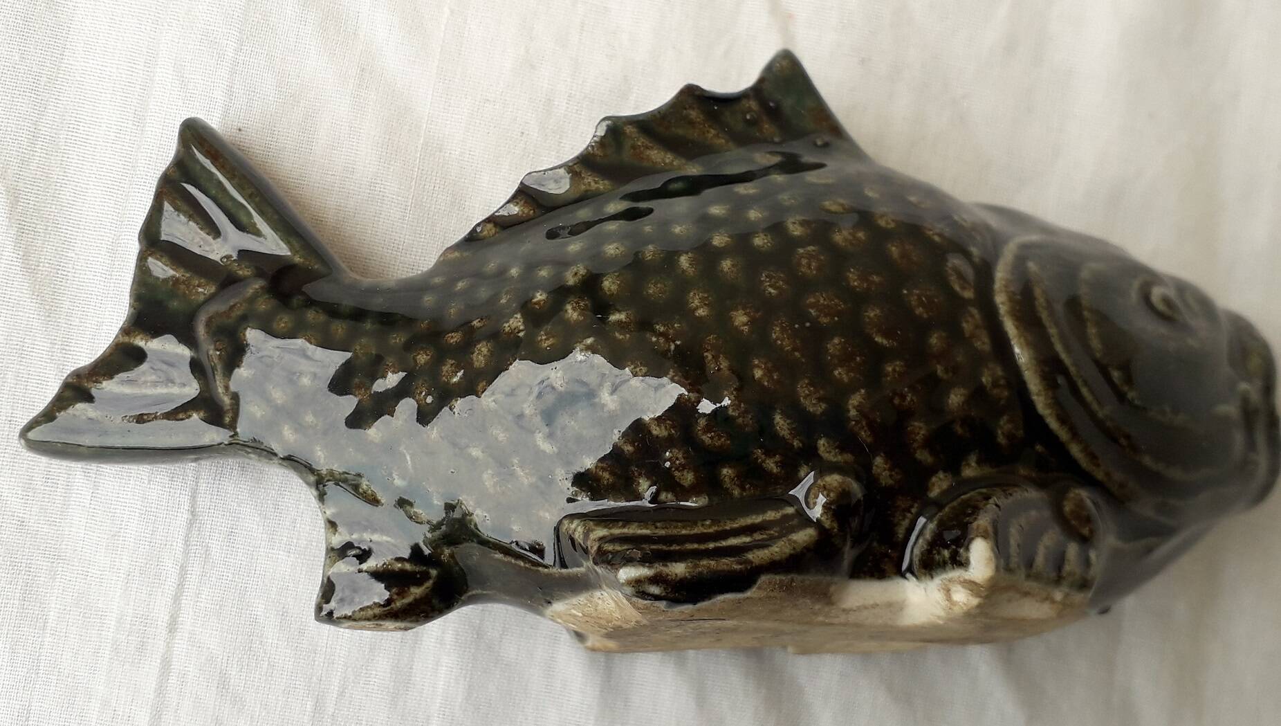 Ceramic fish piggy bank