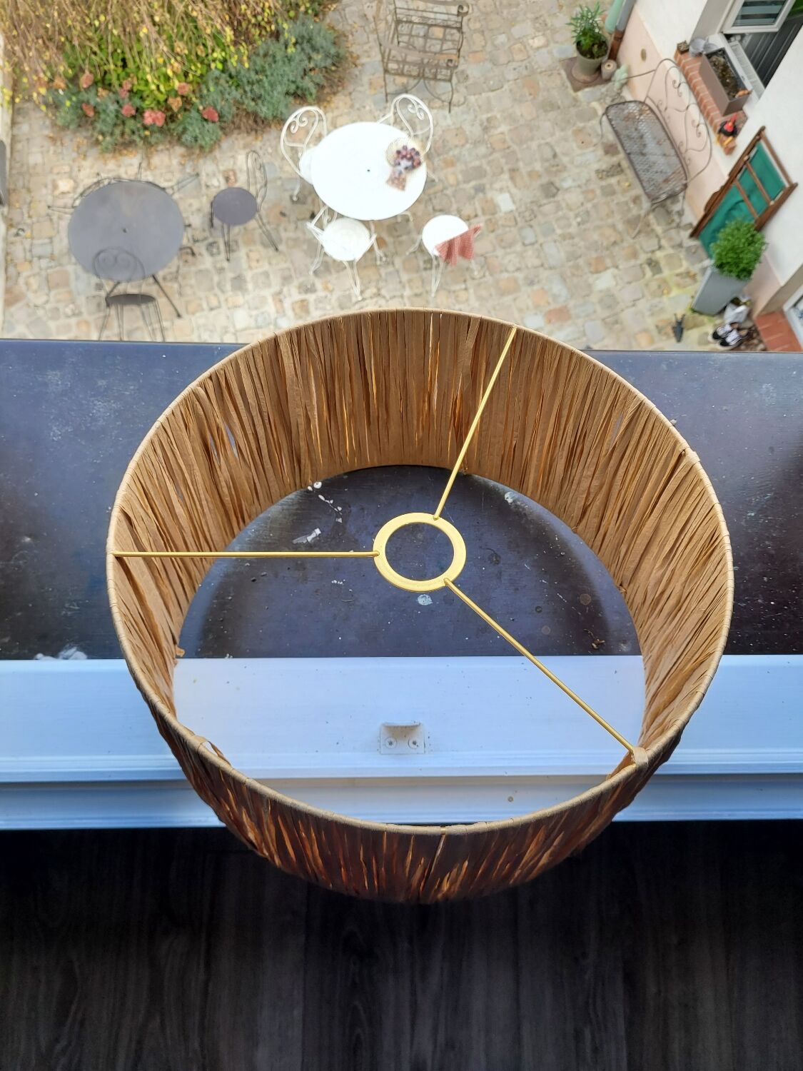 Raffia lampshade diameter 35