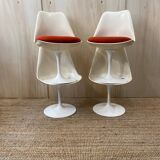 Série de 4 chaises tulip KNOLL vintage