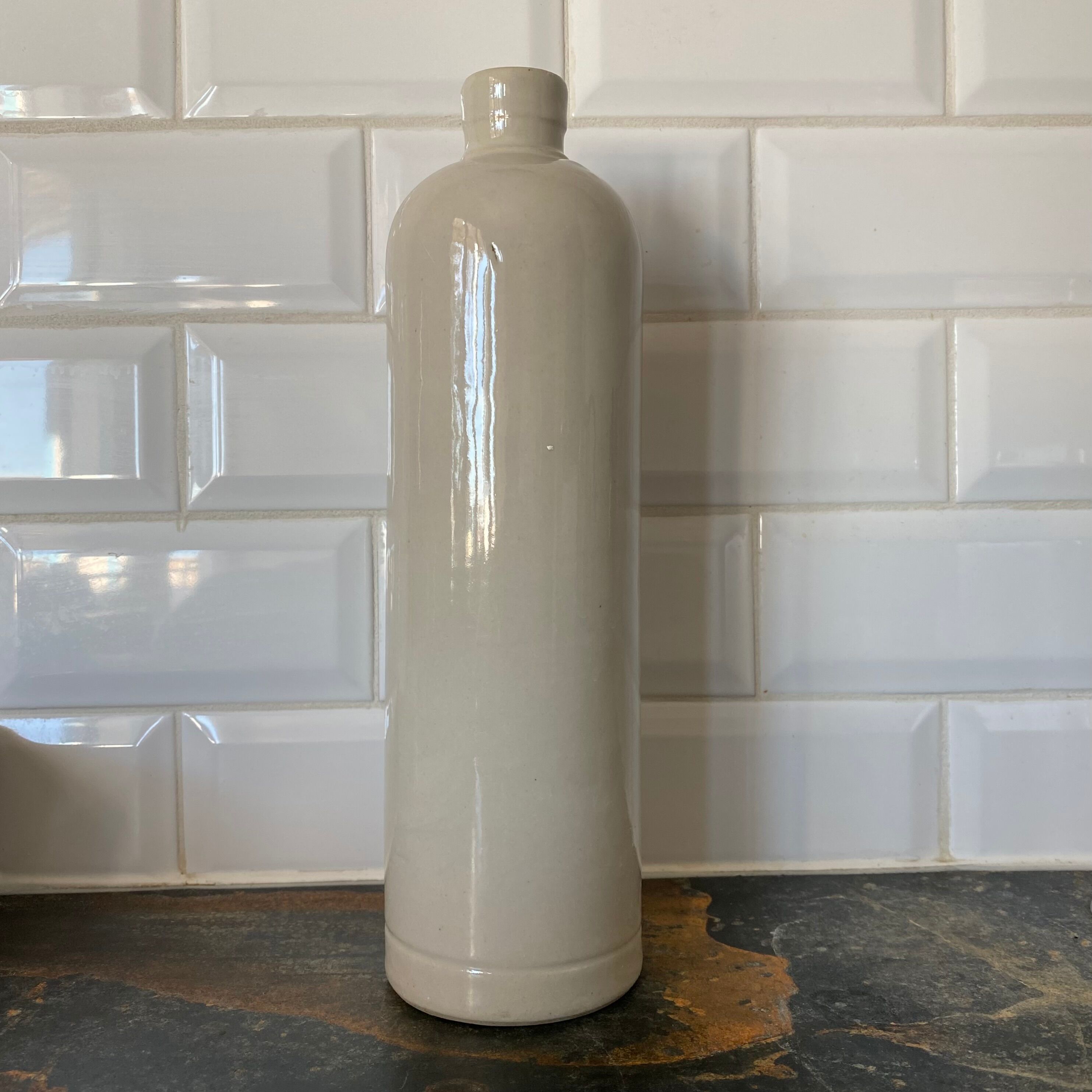 Bottle in stoneware soliflore