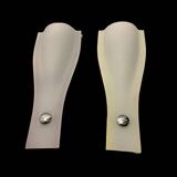 Italian glass walllights set of 2