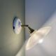 Vintage white opaline lampshade wall lamp