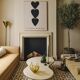 Customizable Handmade Sculptural Plaster Coffee Table, Organic shape, O150