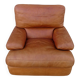 Vintage loft leather armchair DUVIVIER
