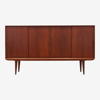 Teak highboard, Danish design, 1970s, manufactured by Omann Jun