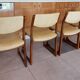 4 sled chairs, vintage