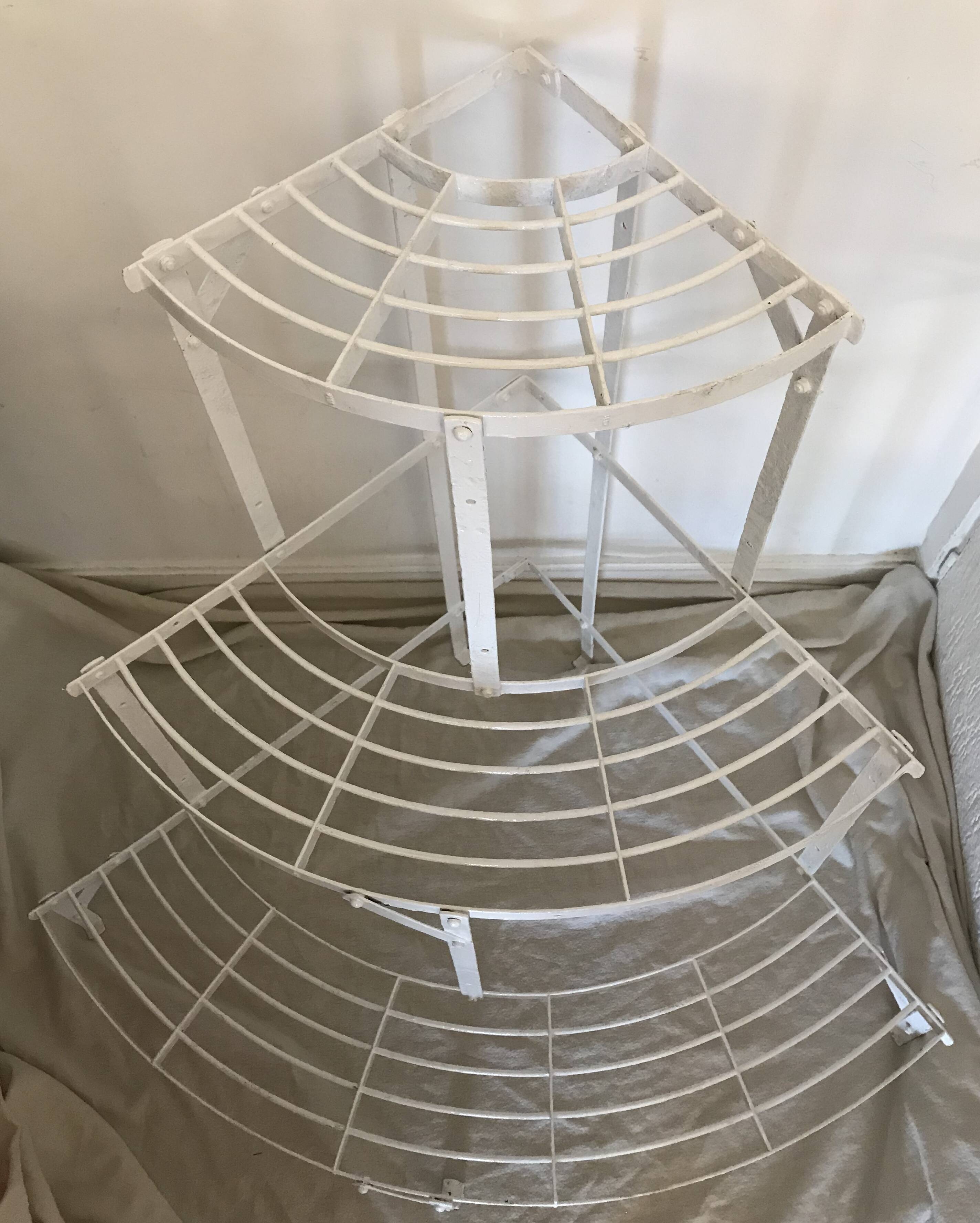 Wearing old wrought iron plants