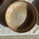 11 assiettes creuses artisanales vintage en grès mat