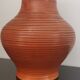 Vase art déco en céramique terra cotta signée, made in France 30s