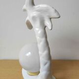 Palm lamp globe opaline