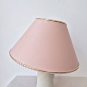 Fabric lampshade with golden trim '70s - vintage