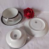 Large Lunch Duo Cups Limoges Lafarge