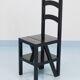 Black Metamorphic Library Steps Folding Ladder Chair, Germany, 1970s
