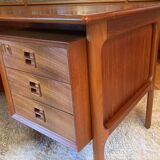 Double-sided teak desk by Arne Vodder, 1960