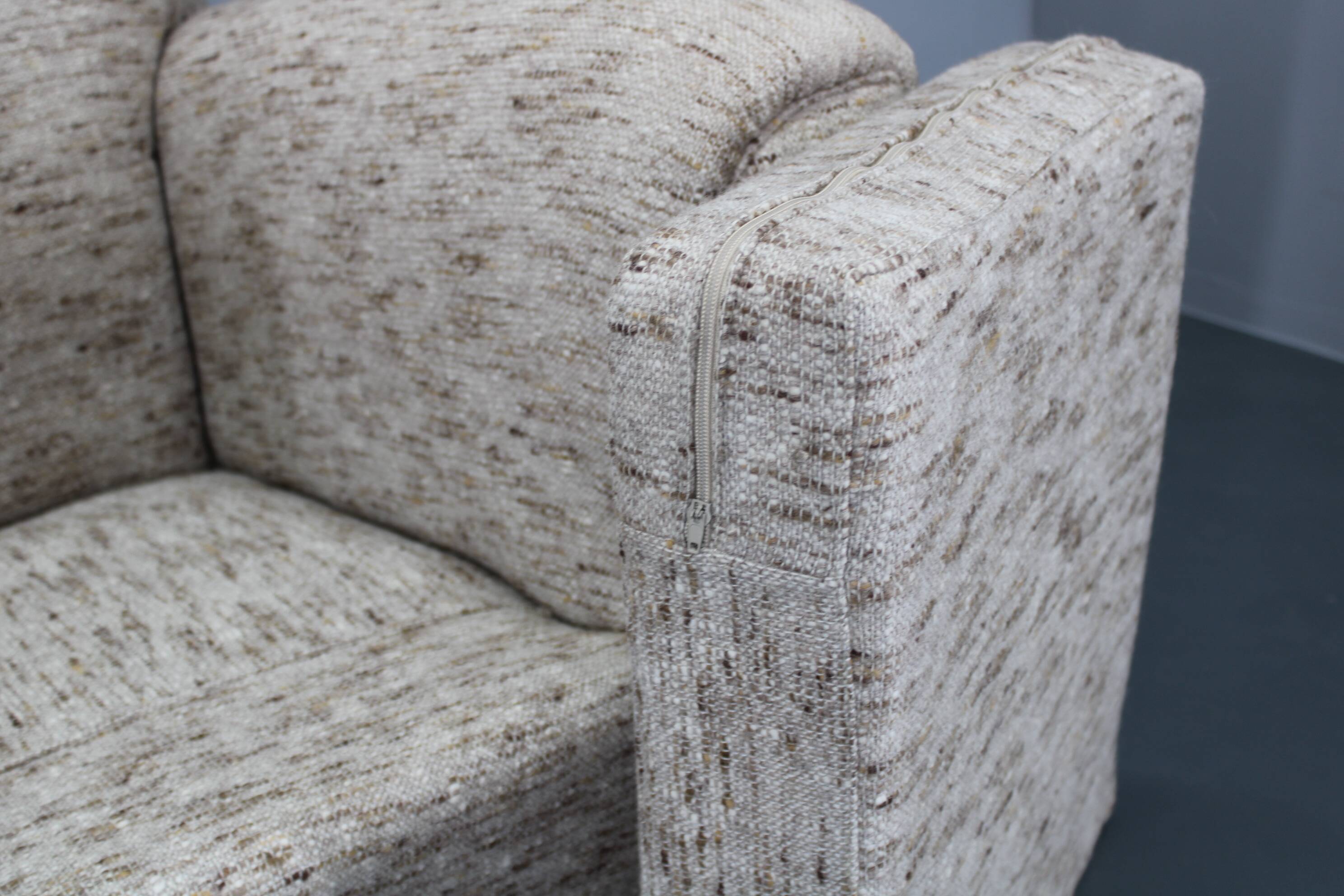 1940s Pair of Large Italian Club Armchairs