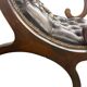 Vintage Chesterfield armchair in dark brown leather / single seat