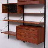 Modular Teak Wall System by Poul Cadovius, Denmark, 1960s