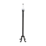 Brutalist Iron Belgium Mid-Century Floor Lamp