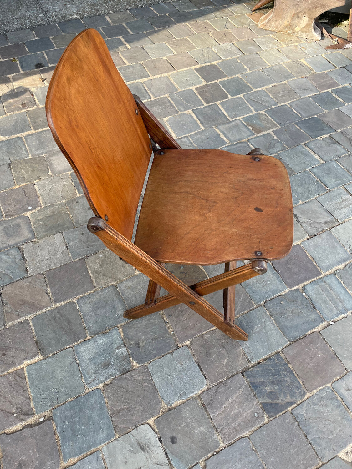 US army landing wooden folding chair