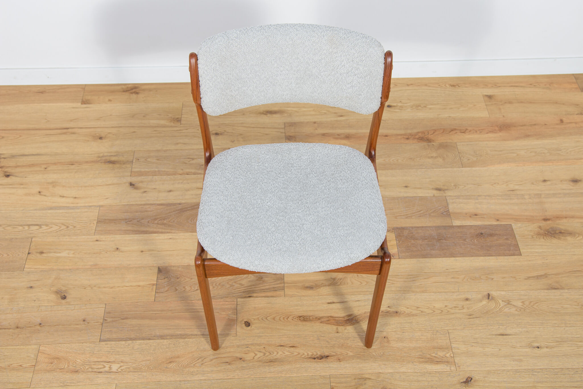Mid Century Teak Model 42 Dining Chairs by Kai Kristiansen for Schou Andersen, 1960s, Set of 4