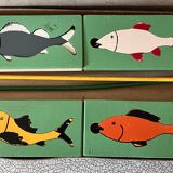 Vintage game, Fishing game and puzzle in original box