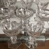 Set of 7 baccarat glasses, Harcourt model