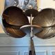 Atypical industrial furniture riveted sphere