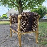 Empire leopard armchair