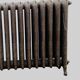 Radiateur ancien a lames fleuries en fonte de fer XX siècle