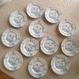 12 Haviland Limoges dessert plates.