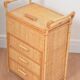 Small rattan chest of drawers