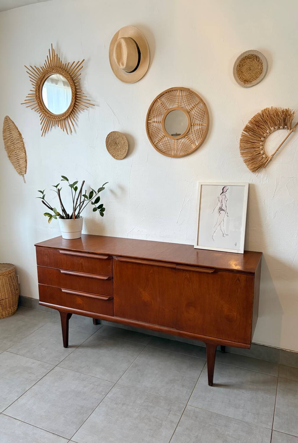 Vintage Scandinavian teak sideboard