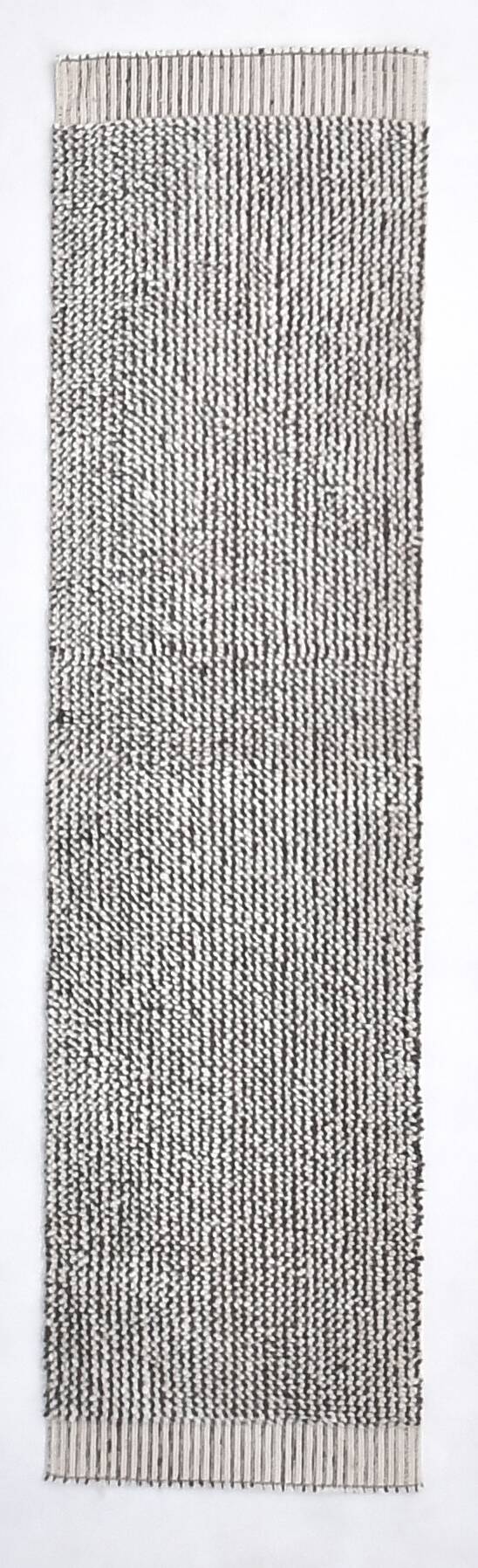 2x8 Pinstriped Handmade Wool Turkish Runner Rug, 67x250Cm
