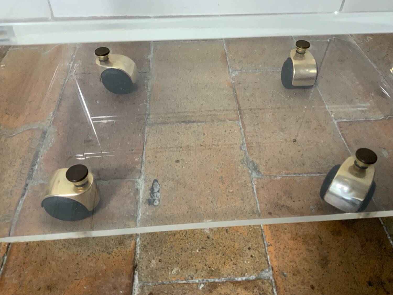 Plexiglass coffee table