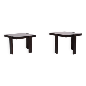 Pair nesting tables Gianfranco Frattini in style 1970s