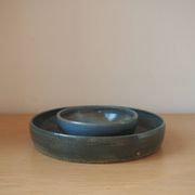 Artisan Ceramic Serving Dish Bowl -Independent Pottery Studio - 1970s, the Netherlands