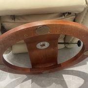 Paire de fauteuil vintage cuir avec ottoman