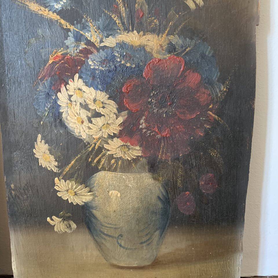 Two oil paintings on panels