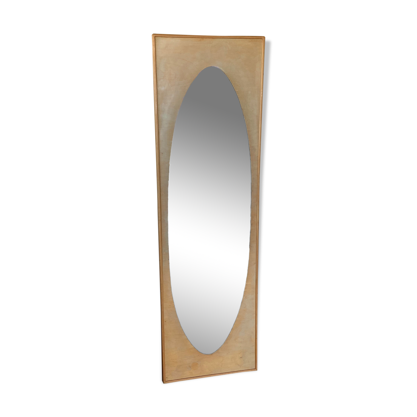 Oval mirror beveled 50s-60s