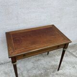 Small Louis XVI style wooden and brass desk