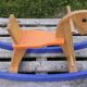 Wooden rocking horse