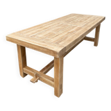 Solid oak farmhouse table